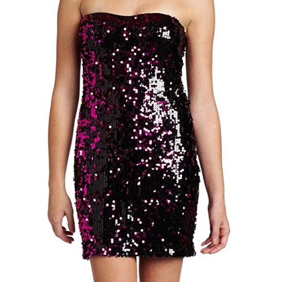 As U Wish Dresses & Skirts - As U Wish | Strapless Two Way Sequin Dress Sz S